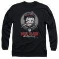 Betty Boop Born To Ride - Men's Long Sleeve T-Shirt Hoodie, Sweatshirt | ZylaModa.com