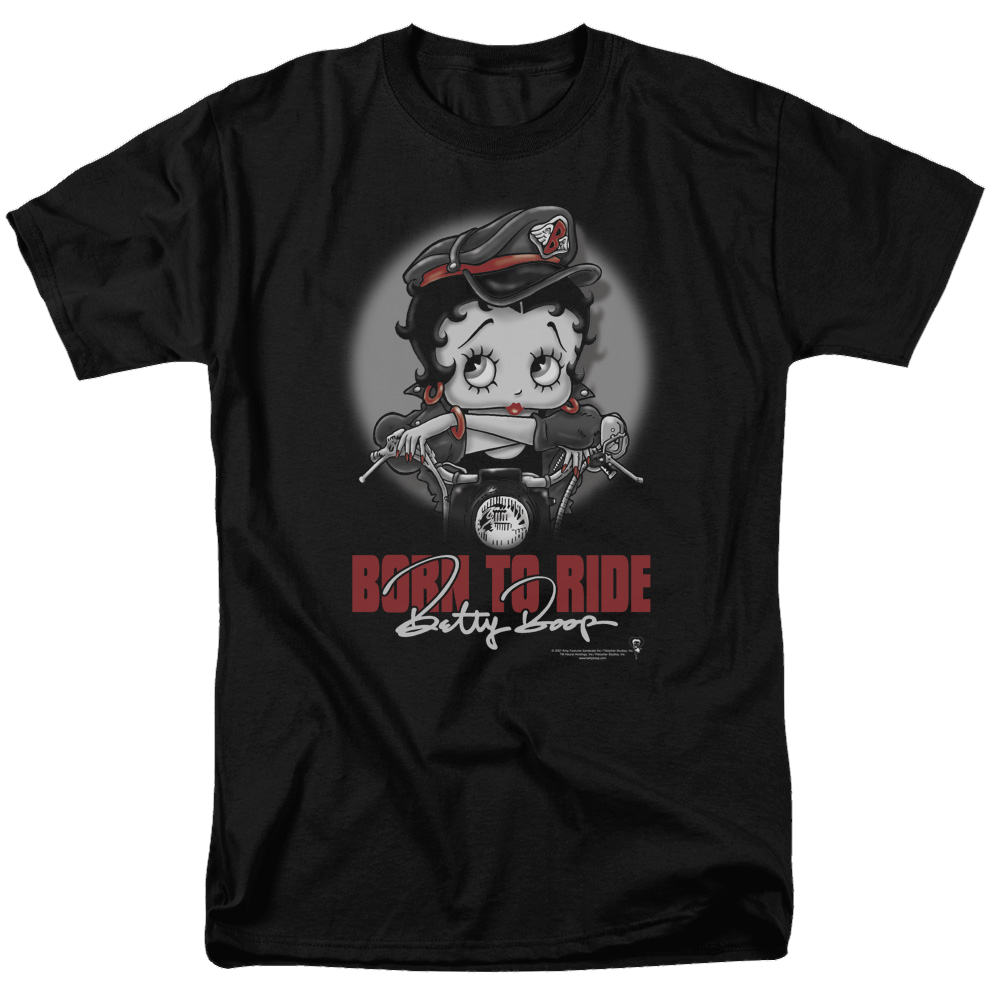 Betty Boop Born To Ride - Men's Regular Fit T-Shirt Hoodie, Sweatshirt | ZylaModa.com