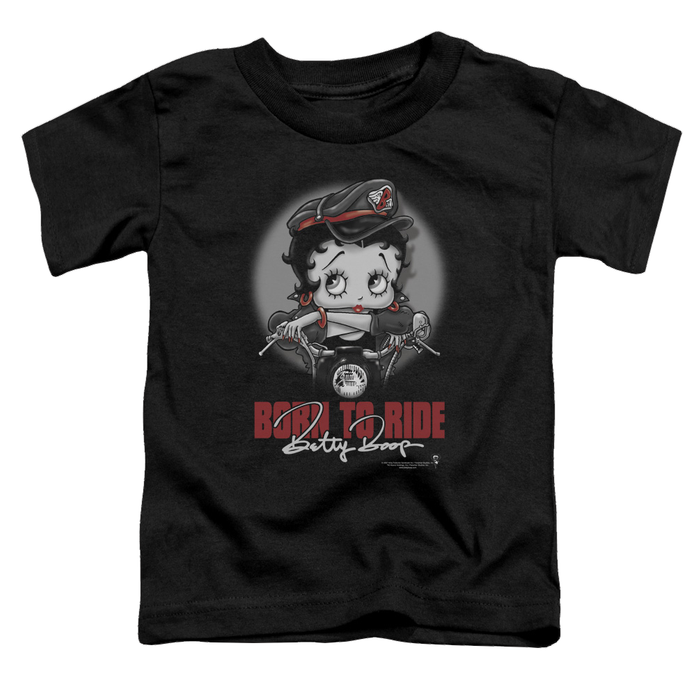 Betty Boop Born To Ride - Toddler T-Shirt Hoodie, Sweatshirt | ZylaModa.com