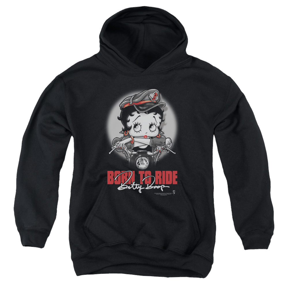 Betty Boop Born To Ride - Youth Hoodie T-Shirts, Sweatshirt | ZylaModa.com