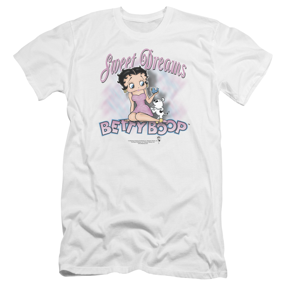 Betty Boop Sweet Dreams - Men's Premium Slim Fit T-Shirt Hoodie, Sweatshirt | ZylaModa.com