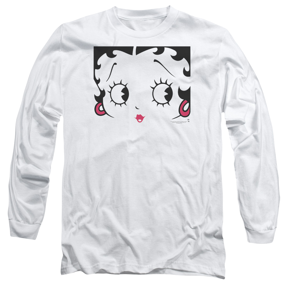 Betty Boop Close Up - Men's Long Sleeve T-Shirt Hoodie, Sweatshirt | ZylaModa.com