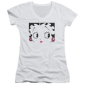Betty Boop Close Up - Juniors V-Neck T-Shirt Hoodie, Sweatshirt | ZylaModa.com