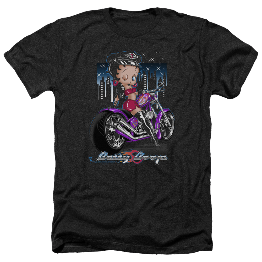 Betty Boop City Chopper - Men's Heather T-Shirt Hoodie, Sweatshirt | ZylaModa.com