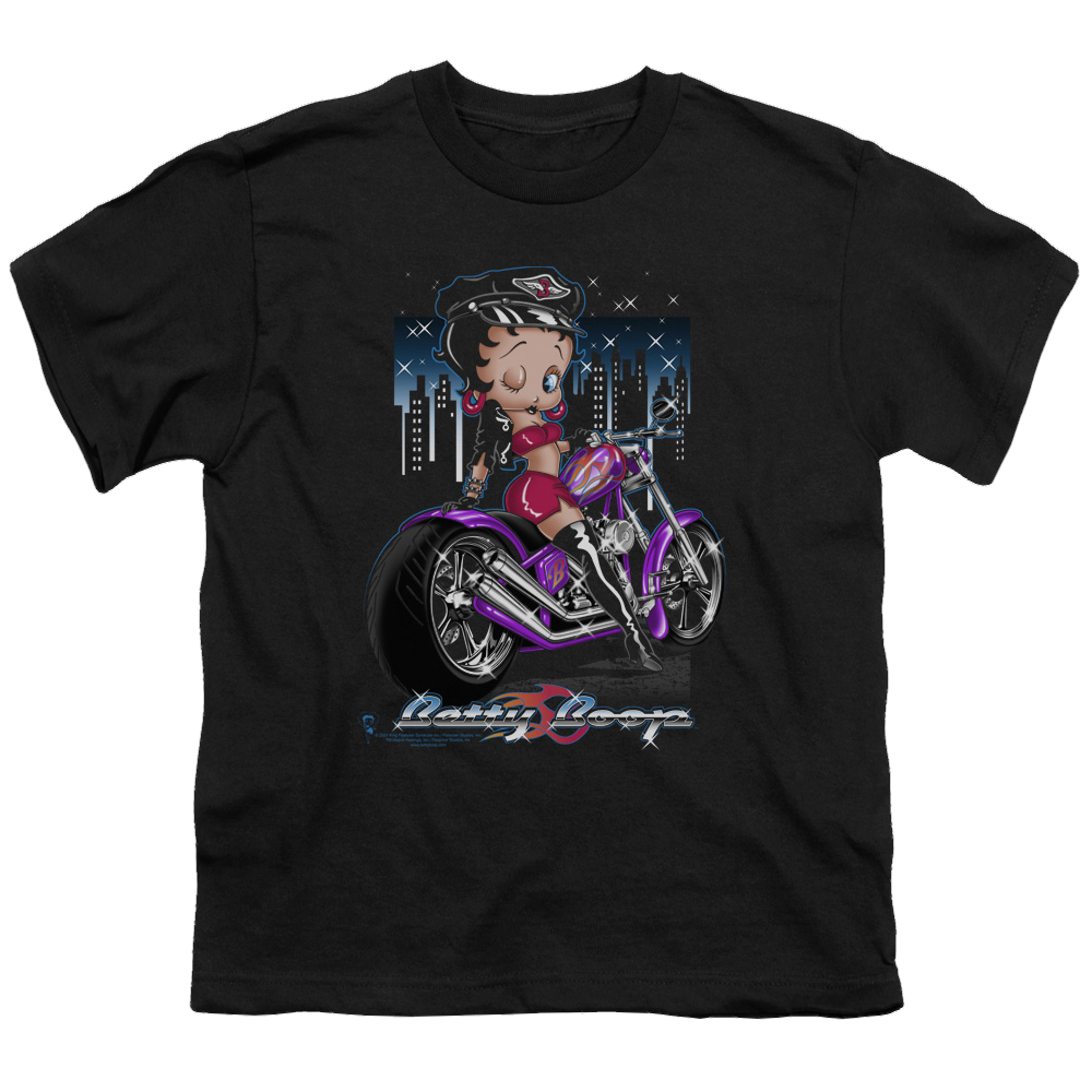 Betty Boop City Chopper - Youth T-Shirt Hoodie, Sweatshirt | ZylaModa.com