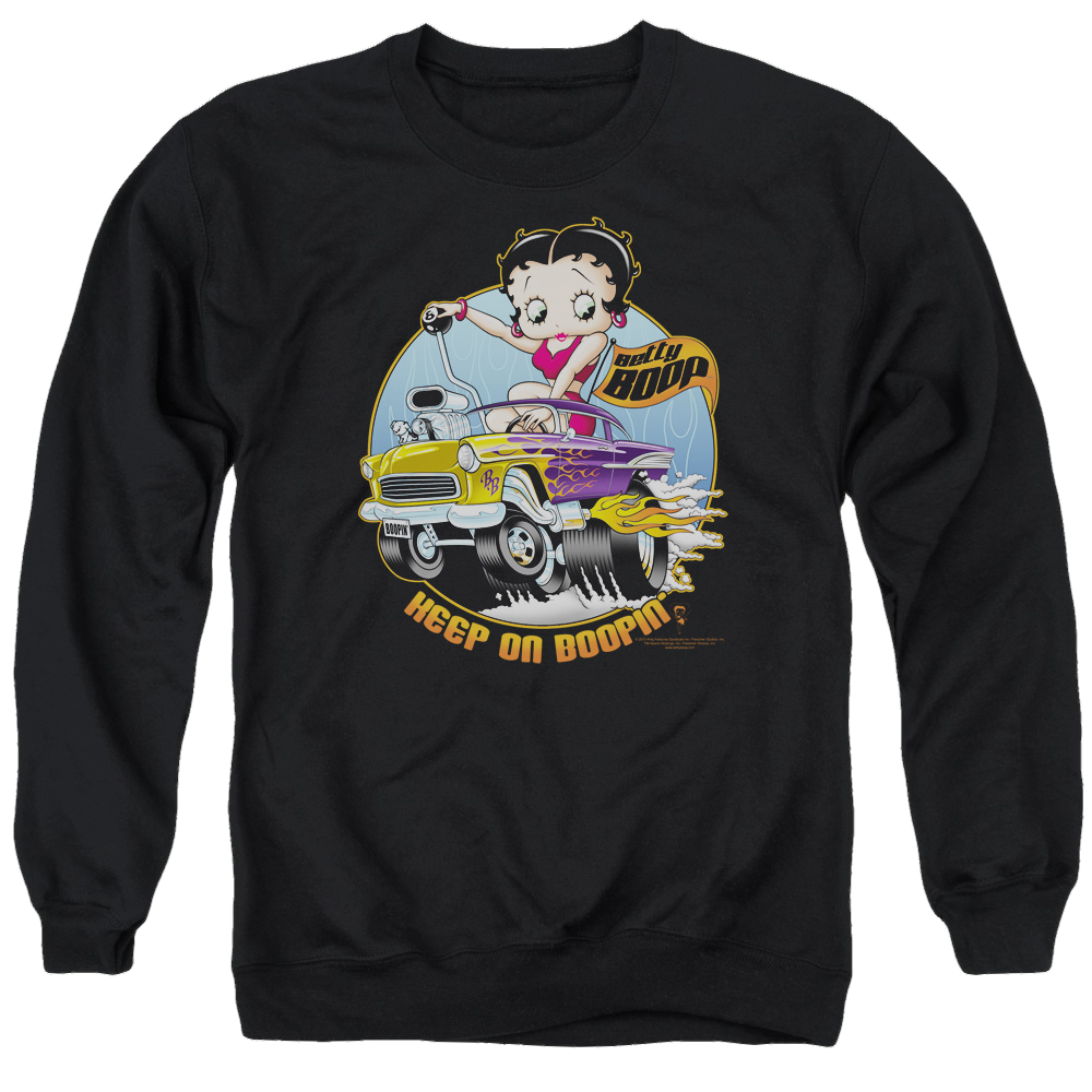 Betty Boop Keep On Boopin - Men's Crewneck Sweatshirt T-Shirts, Hoodie | ZylaModa.com