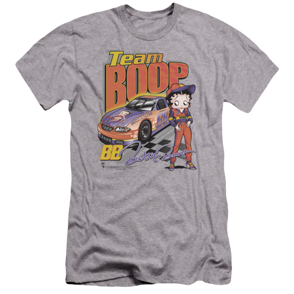 Betty Boop Team Boop - Men's Premium Slim Fit T-Shirt Hoodie, Sweatshirt | ZylaModa.com