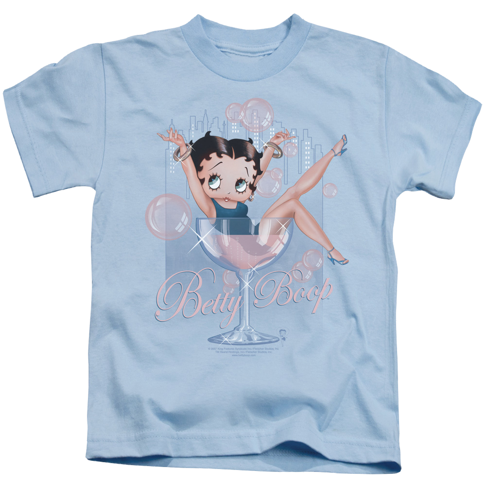 Betty Boop Pink Champagne - Kid's T-Shirt Hoodie, Sweatshirt | ZylaModa.com