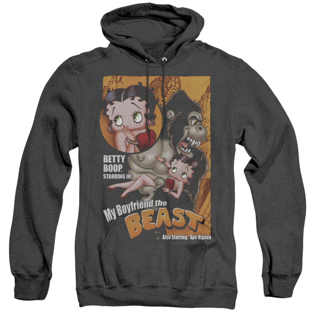 Betty Boop Boyfriend The Beast - Heather Pullover Hoodie T-Shirts, Sweatshirt | ZylaModa.com