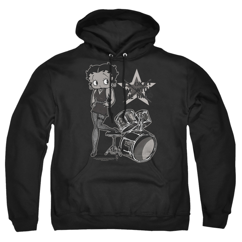 Betty Boop With The Band - Pullover Hoodie T-Shirts, Sweatshirt | ZylaModa.com