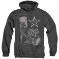 Betty Boop With The Band - Heather Pullover Hoodie T-Shirts, Sweatshirt | ZylaModa.com