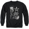 Betty Boop With The Band - Men's Crewneck Sweatshirt T-Shirts, Hoodie | ZylaModa.com