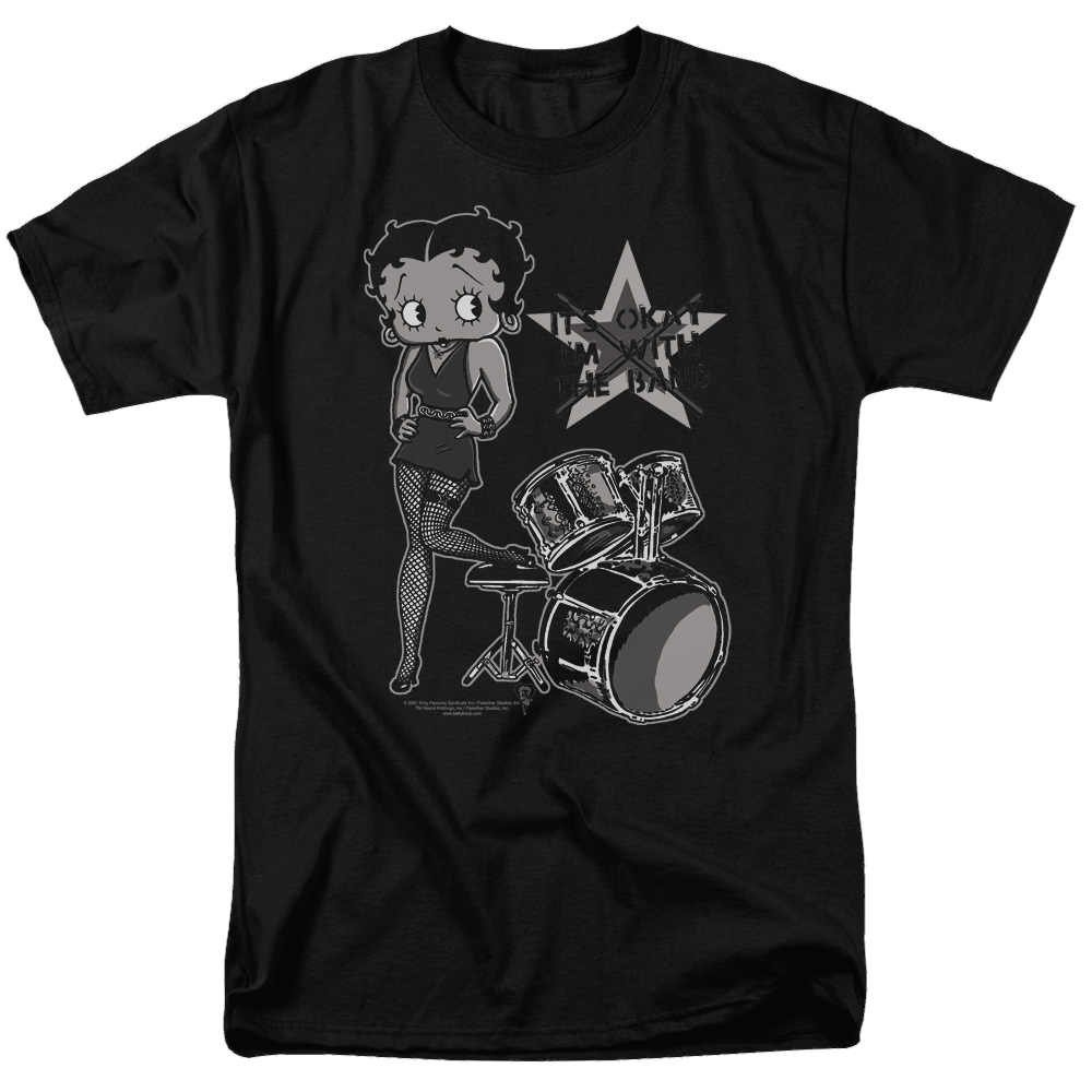 Betty Boop With The Band - Men's Regular Fit T-Shirt Hoodie, Sweatshirt | ZylaModa.com