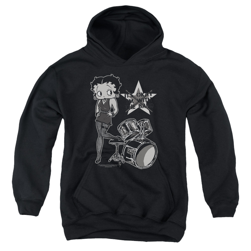 Betty Boop With The Band - Youth Hoodie T-Shirts, Sweatshirt | ZylaModa.com