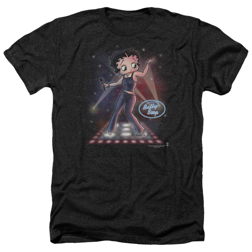 Betty Boop Pop Star - Men's Heather T-Shirt Hoodie, Sweatshirt | ZylaModa.com