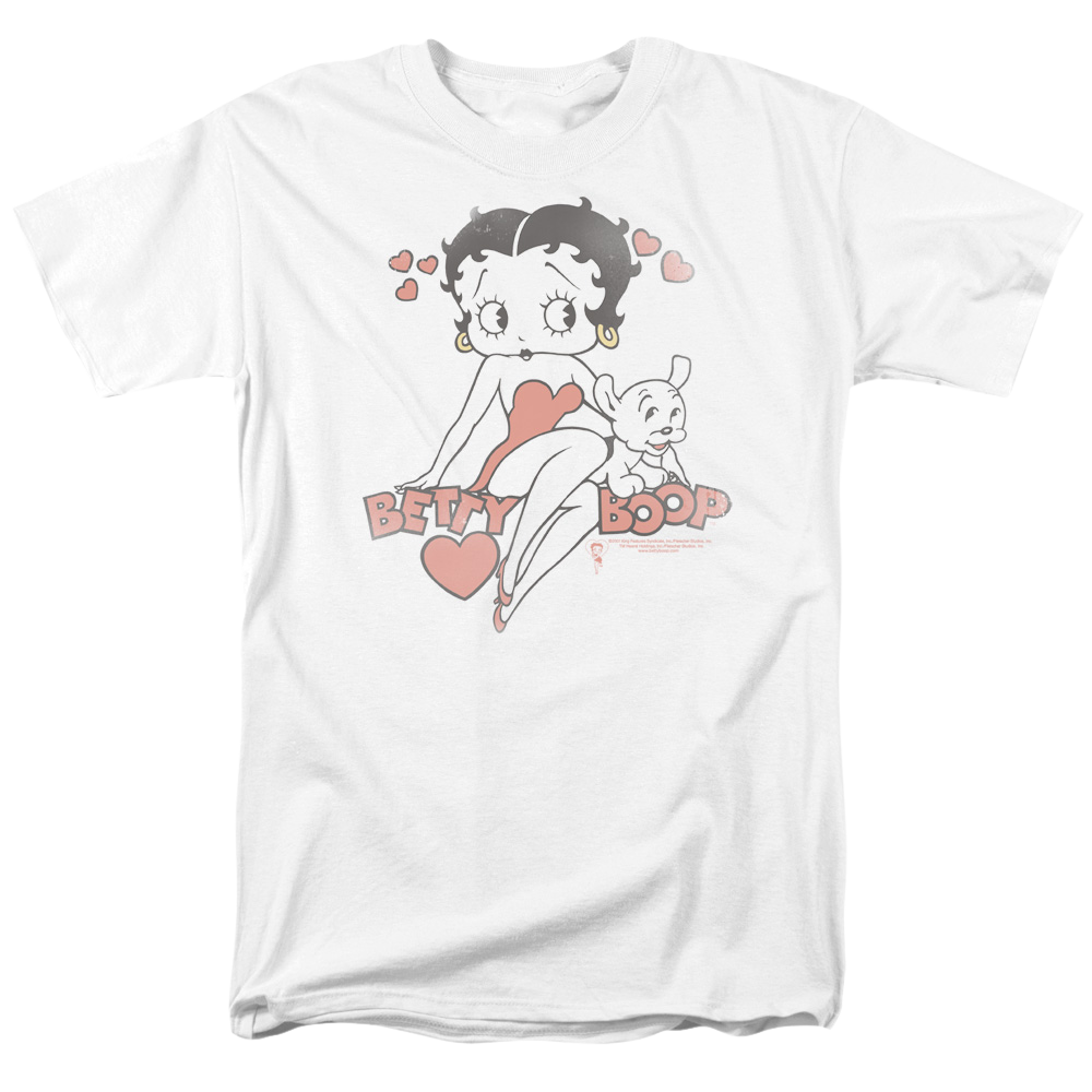 Betty Boop Classic With Pup - Men's Regular Fit T-Shirt Hoodie, Sweatshirt | ZylaModa.com