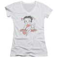Betty Boop Classic With Pup - Juniors V-Neck T-Shirt Hoodie, Sweatshirt | ZylaModa.com