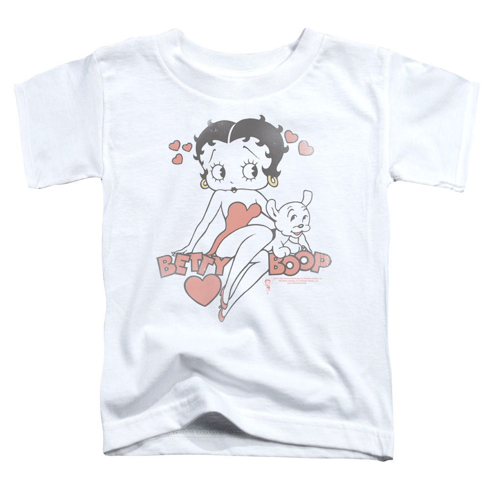 Betty Boop Classic With Pup - Kid's T-Shirt Hoodie, Sweatshirt | ZylaModa.com