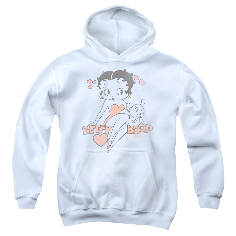 Betty Boop Classic With Pup - Youth Hoodie T-Shirts, Sweatshirt | ZylaModa.com
