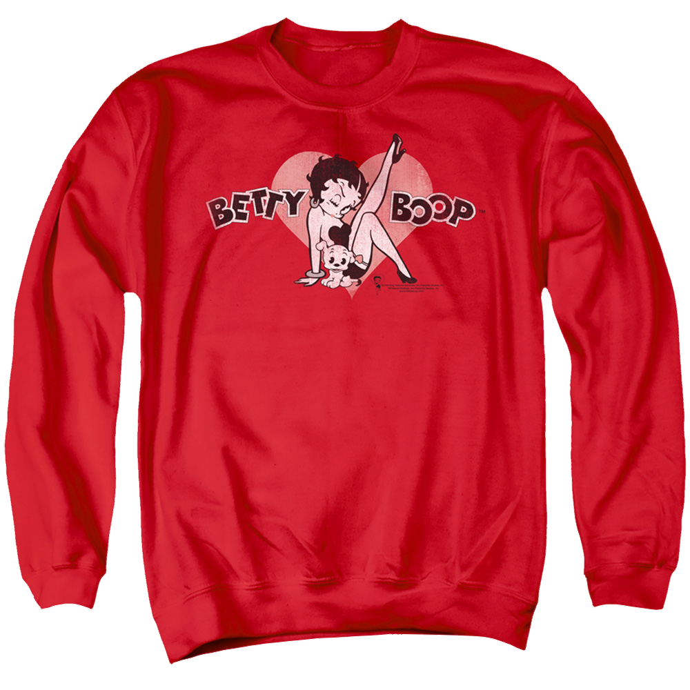 Betty Boop Vintage Cutie Pup - Men's Crewneck Sweatshirt T-Shirts, Hoodie | ZylaModa.com