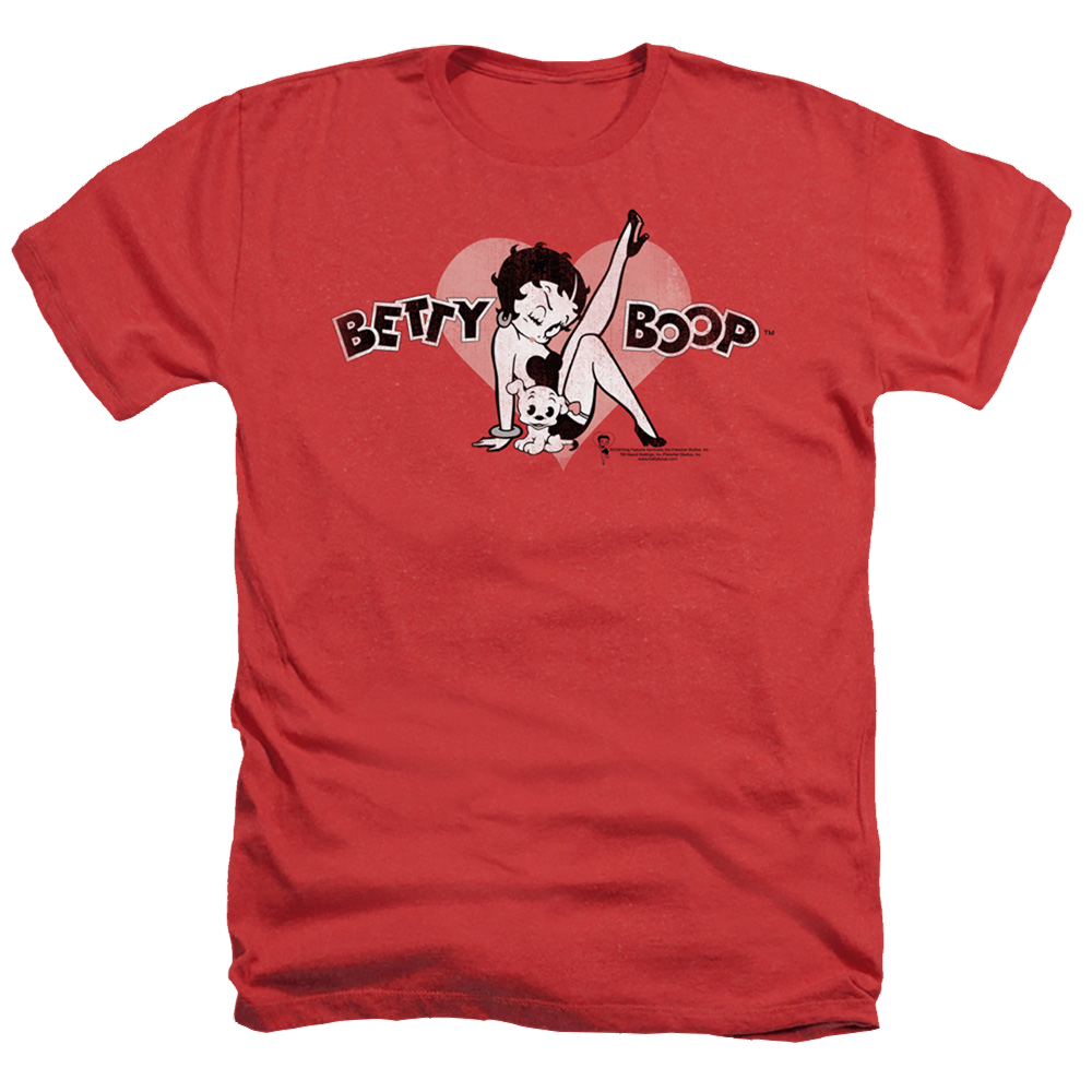Betty Boop Vintage Cutie Pup - Men's Heather T-Shirt Hoodie, Sweatshirt | ZylaModa.com