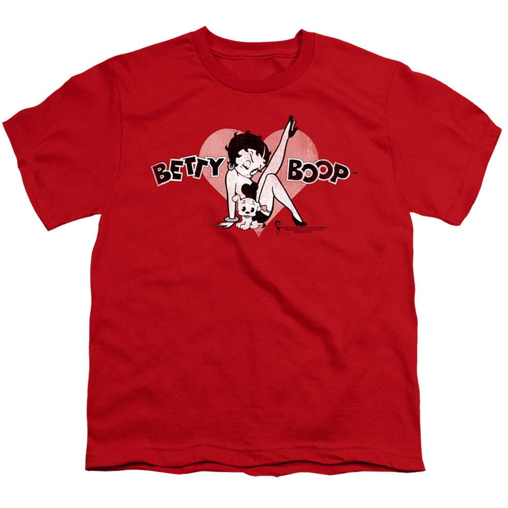 Betty Boop Vintage Cutie Pup - Kid's T-Shirt Hoodie, Sweatshirt | ZylaModa.com