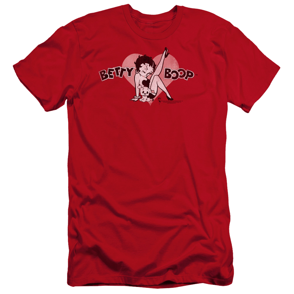 Betty Boop Vintage Cutie Pup - Men's Premium Slim Fit T-Shirt Hoodie, Sweatshirt | ZylaModa.com