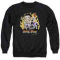 Betty Boop Biker Flames Boop - Men's Crewneck Sweatshirt T-Shirts, Hoodie | ZylaModa.com