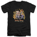 Betty Boop Biker Flames Boop - Men's V-Neck T-Shirt Hoodie, Sweatshirt | ZylaModa.com