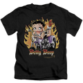 Betty Boop Biker Flames Boop - Kid's T-Shirt Hoodie, Sweatshirt | ZylaModa.com