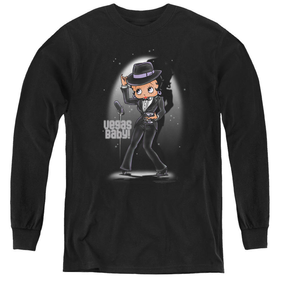 Betty Boop Vegas Baby - Youth Long Sleeve T-Shirt Hoodie, Sweatshirt | ZylaModa.com