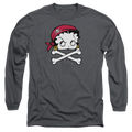 Betty Boop Pirate - Men's Long Sleeve T-Shirt Hoodie, Sweatshirt | ZylaModa.com