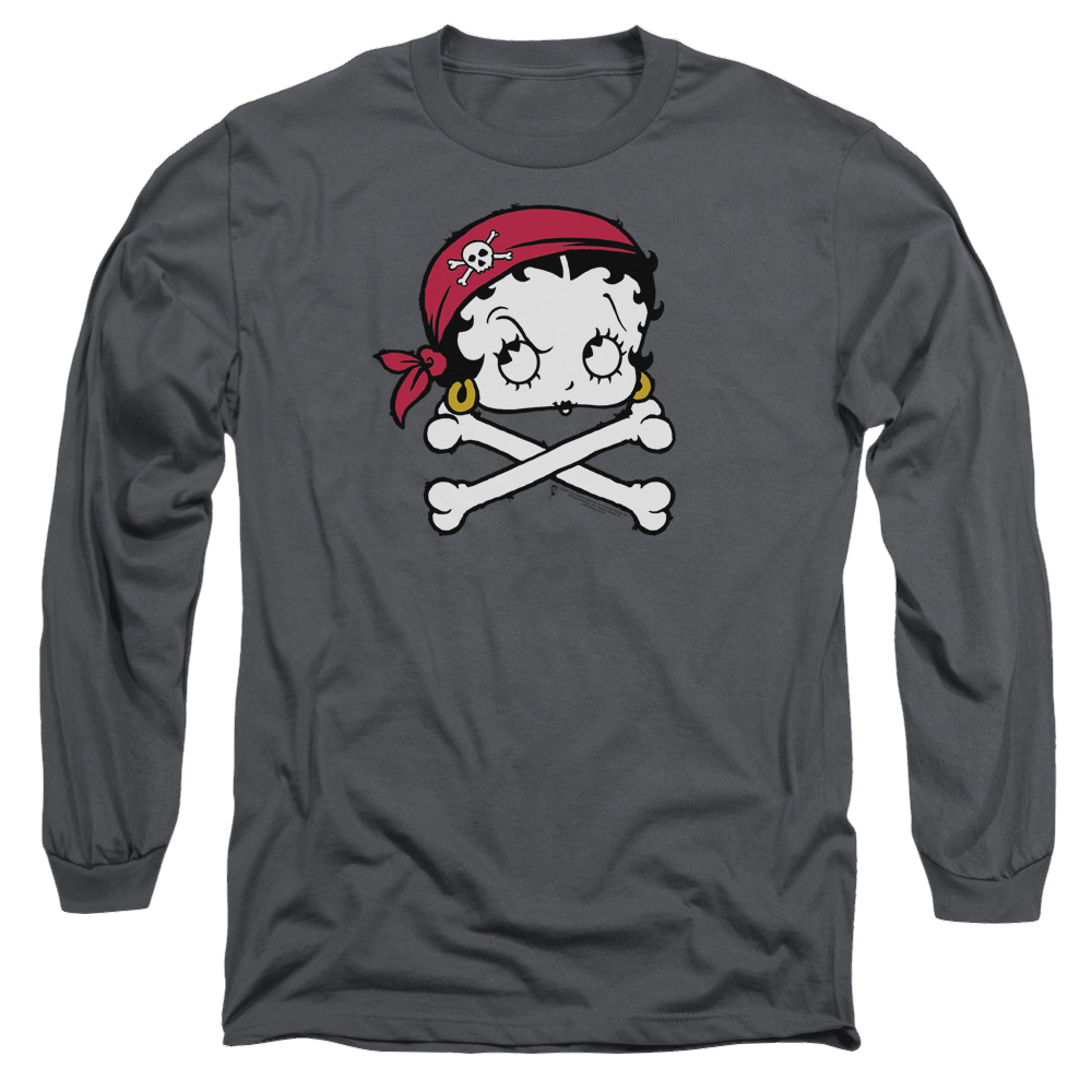 Betty Boop Pirate - Men's Long Sleeve T-Shirt Hoodie, Sweatshirt | ZylaModa.com