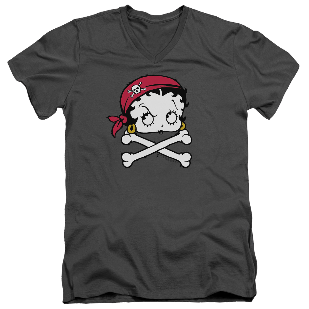 Betty Boop Pirate - Men's V-Neck T-Shirt Hoodie, Sweatshirt | ZylaModa.com
