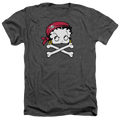 Betty Boop Pirate - Men's Heather T-Shirt Hoodie, Sweatshirt | ZylaModa.com