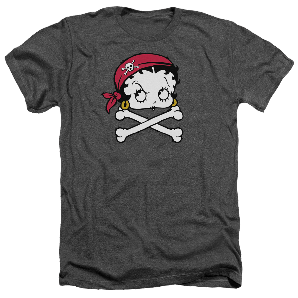 Betty Boop Pirate - Men's Heather T-Shirt Hoodie, Sweatshirt | ZylaModa.com