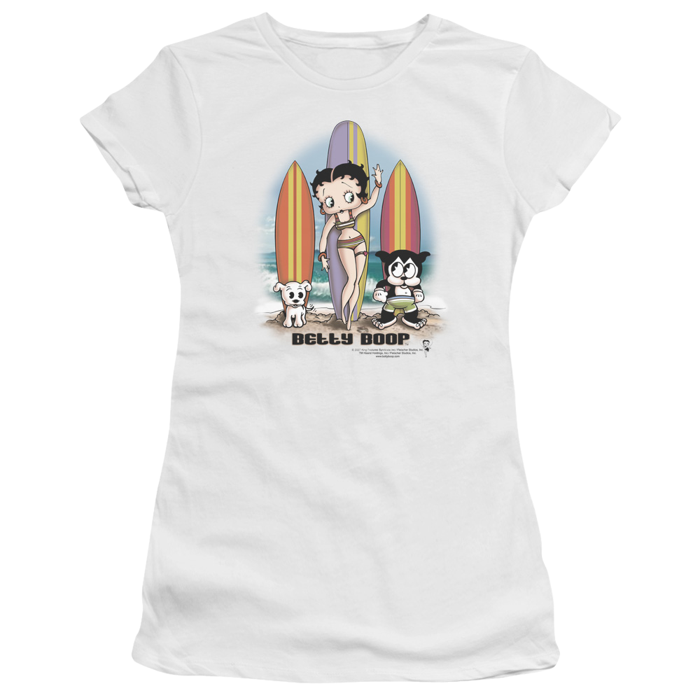 Betty Boop Surfers - Juniors T-Shirt Hoodie, Sweatshirt | ZylaModa.com