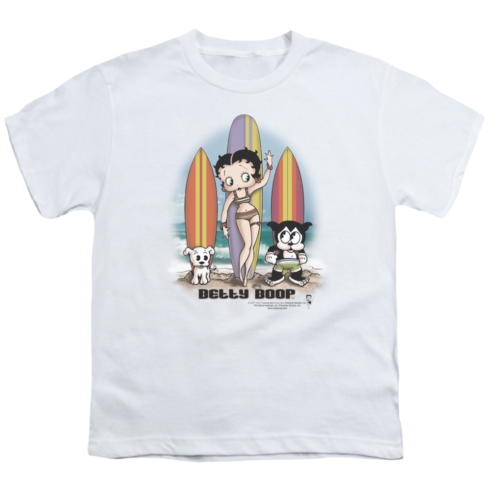Betty Boop Surfers - Youth T-Shirt Hoodie, Sweatshirt | ZylaModa.com