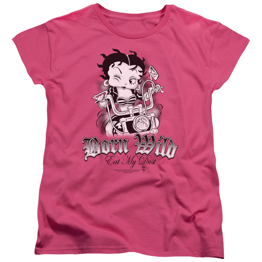 Betty Boop Born Wild - Women's T-Shirt Hoodie, Sweatshirt | ZylaModa.com