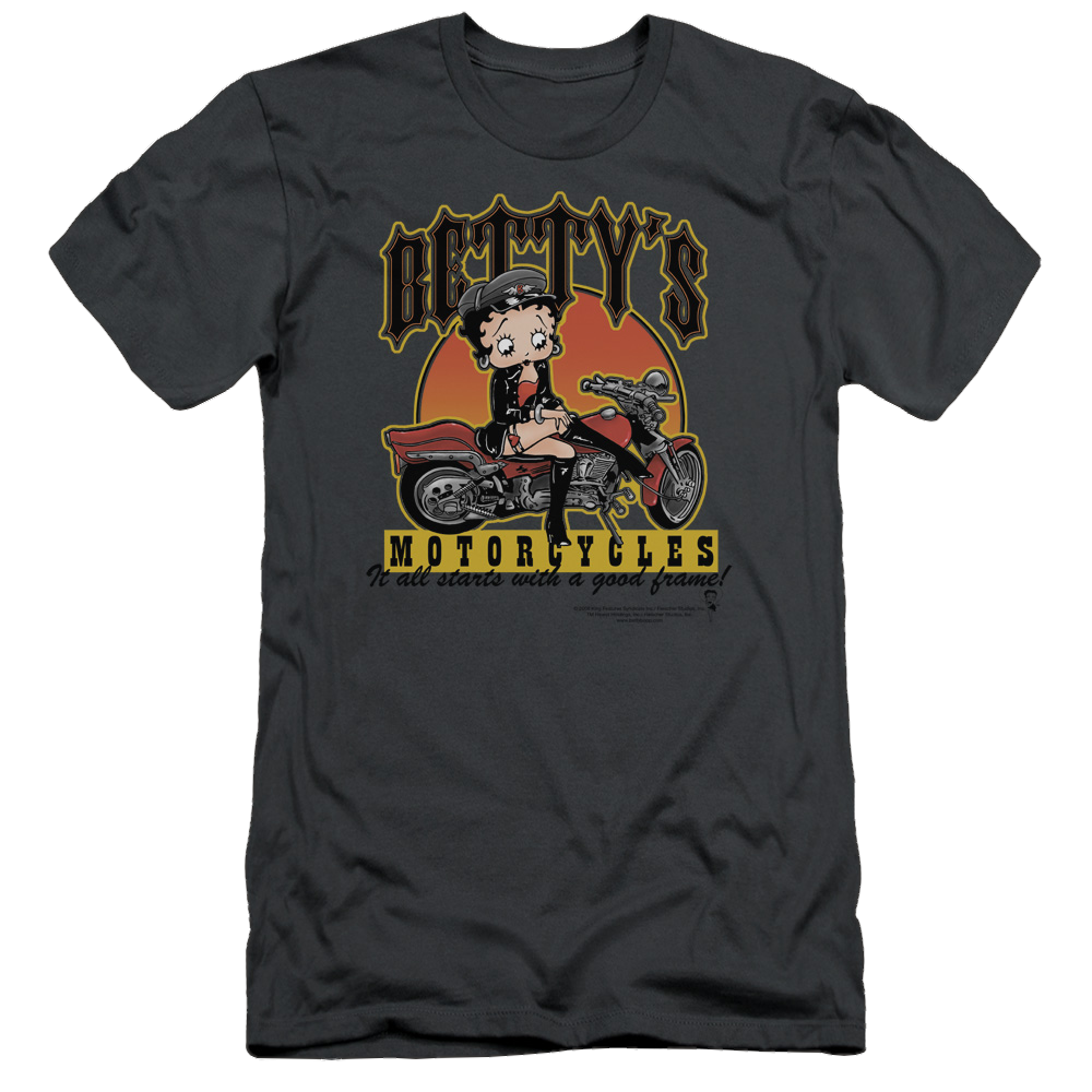 Betty Boop Bettys Motorcycles - Men's Slim Fit T-Shirt Hoodie, Sweatshirt | ZylaModa.com