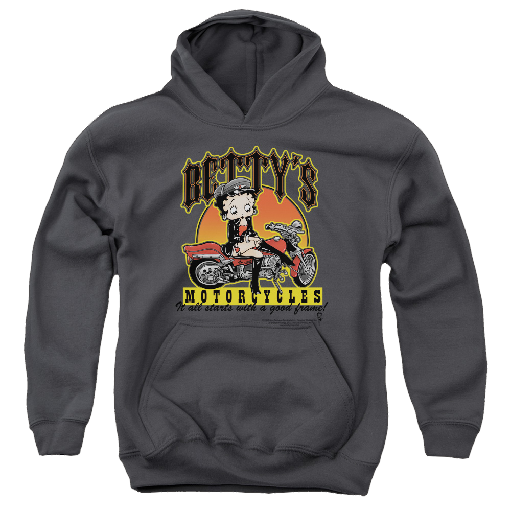 Betty Boop Bettys Motorcycles - Youth Hoodie T-Shirts, Sweatshirt | ZylaModa.com