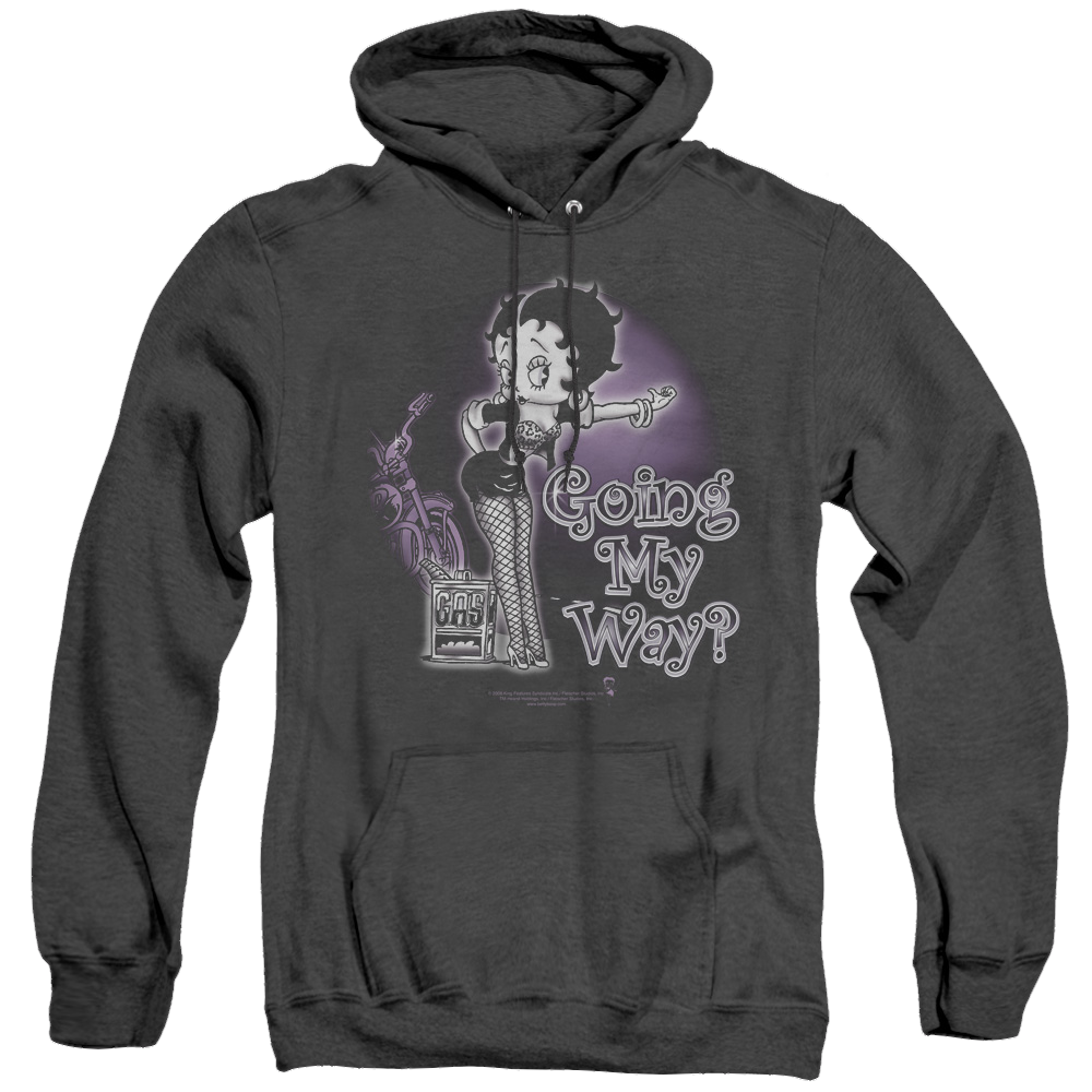 Betty Boop My Way - Heather Pullover Hoodie T-Shirts, Sweatshirt | ZylaModa.com