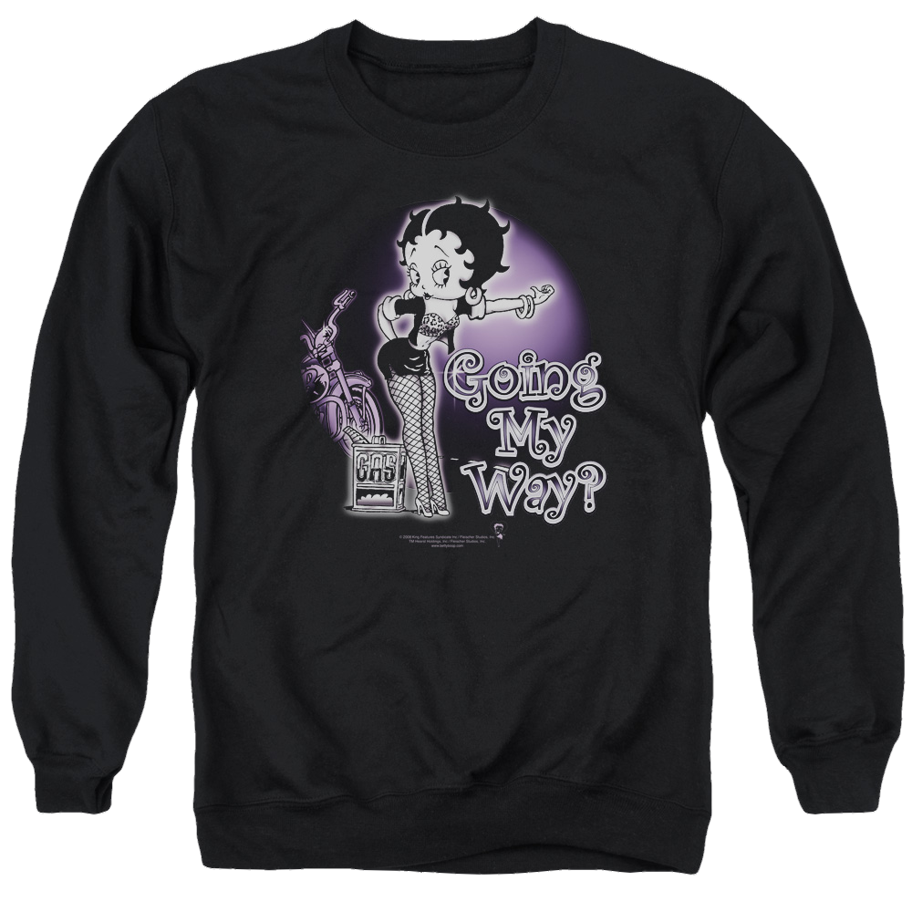 Betty Boop My Way - Men's Crewneck Sweatshirt T-Shirts, Hoodie | ZylaModa.com
