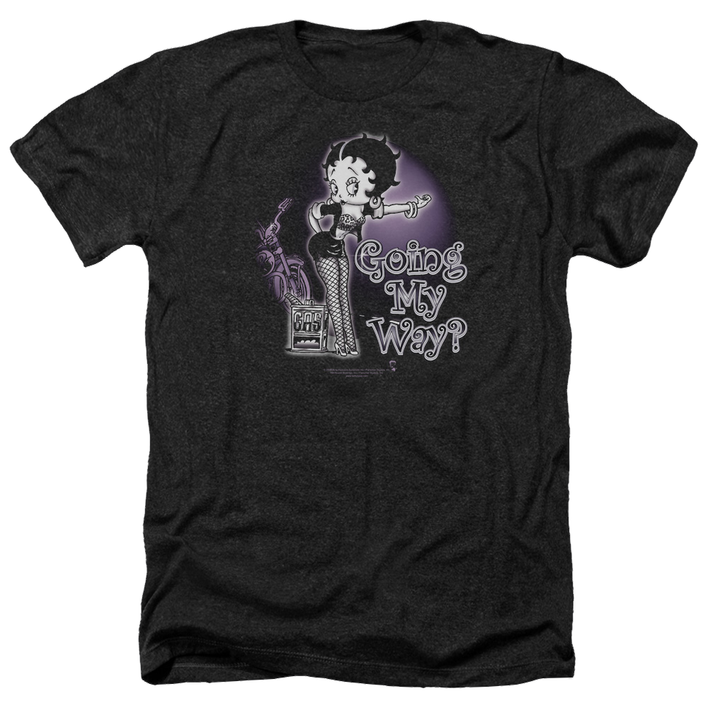 Betty Boop My Way - Men's Heather T-Shirt Hoodie, Sweatshirt | ZylaModa.com