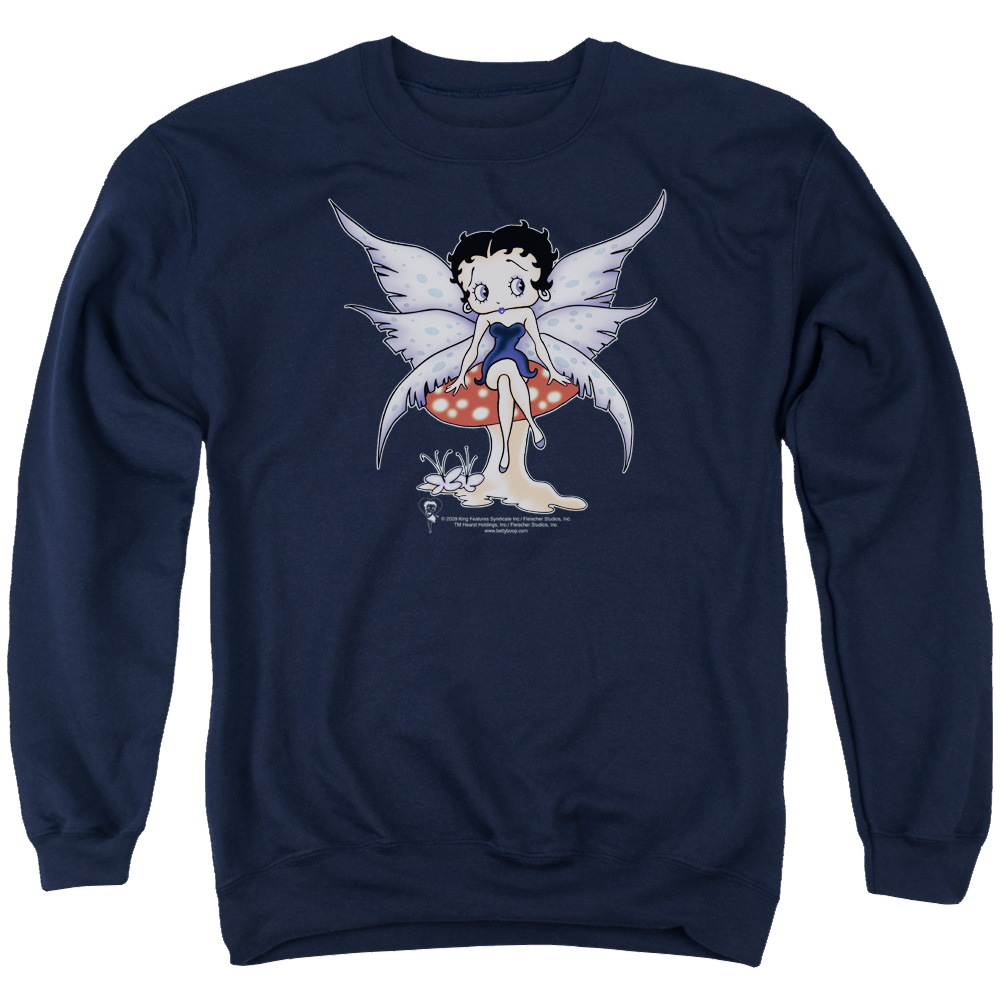 Betty Boop Mushroom Fairy - Men's Crewneck Sweatshirt T-Shirts, Hoodie | ZylaModa.com