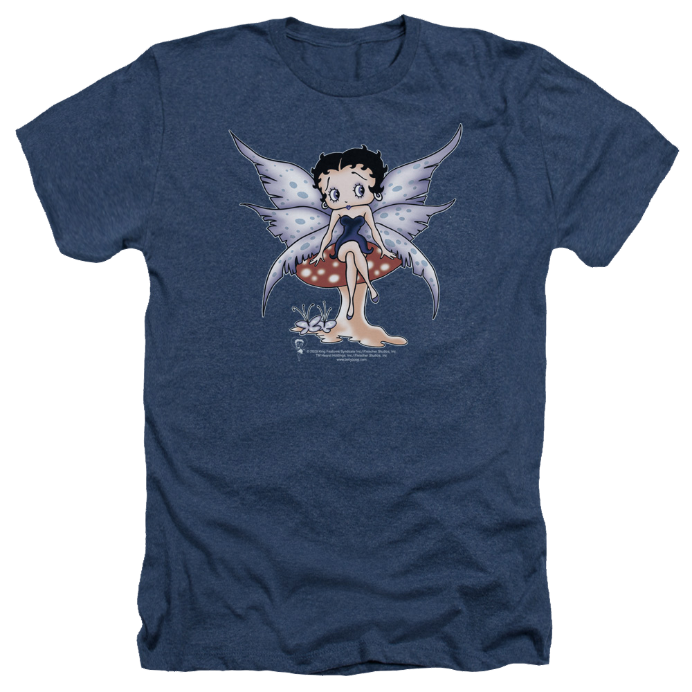 Betty Boop Mushroom Fairy - Men's Heather T-Shirt Hoodie, Sweatshirt | ZylaModa.com