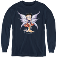 Betty Boop Mushroom Fairy - Youth Long Sleeve T-Shirt Hoodie, Sweatshirt | ZylaModa.com