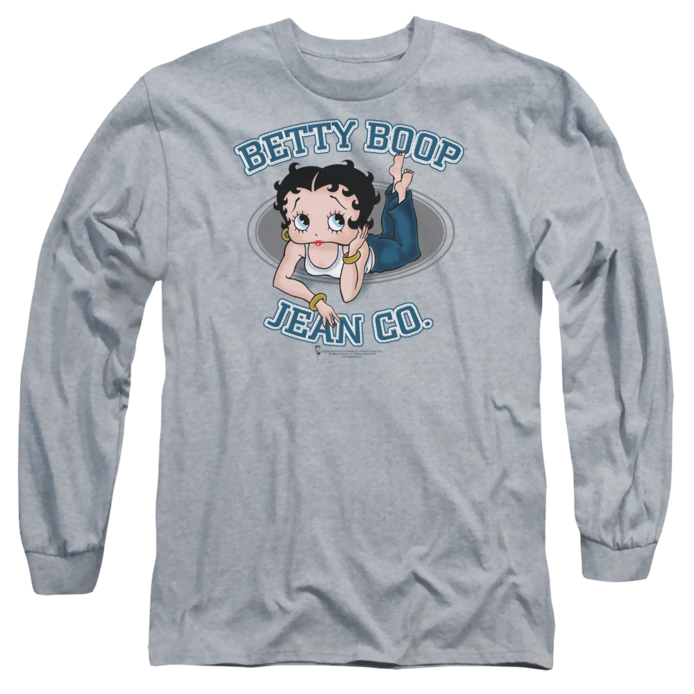 Betty Boop Jean Co - Men's Long Sleeve T-Shirt Hoodie, Sweatshirt | ZylaModa.com