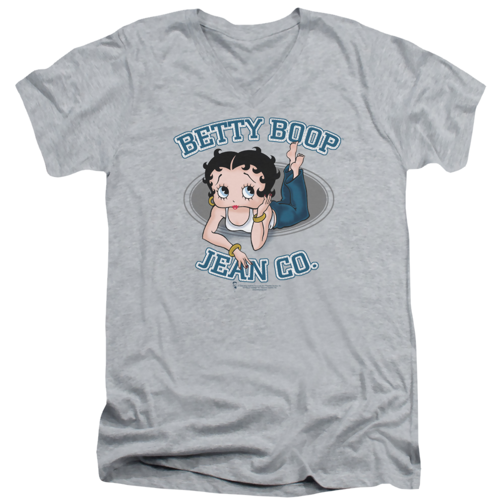 Betty Boop Jean Co - Men's V-Neck T-Shirt Hoodie, Sweatshirt | ZylaModa.com