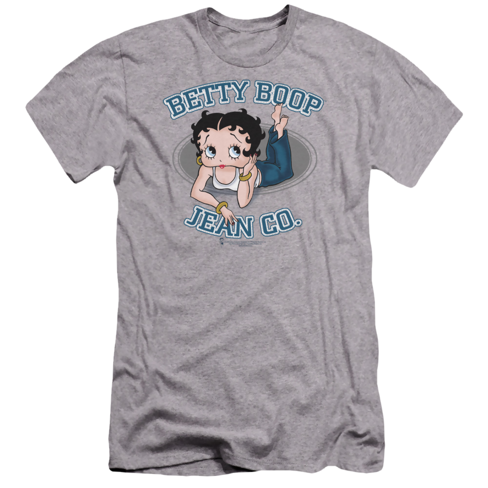 Betty Boop Jean Co - Men's Premium Slim Fit T-Shirt Hoodie, Sweatshirt | ZylaModa.com